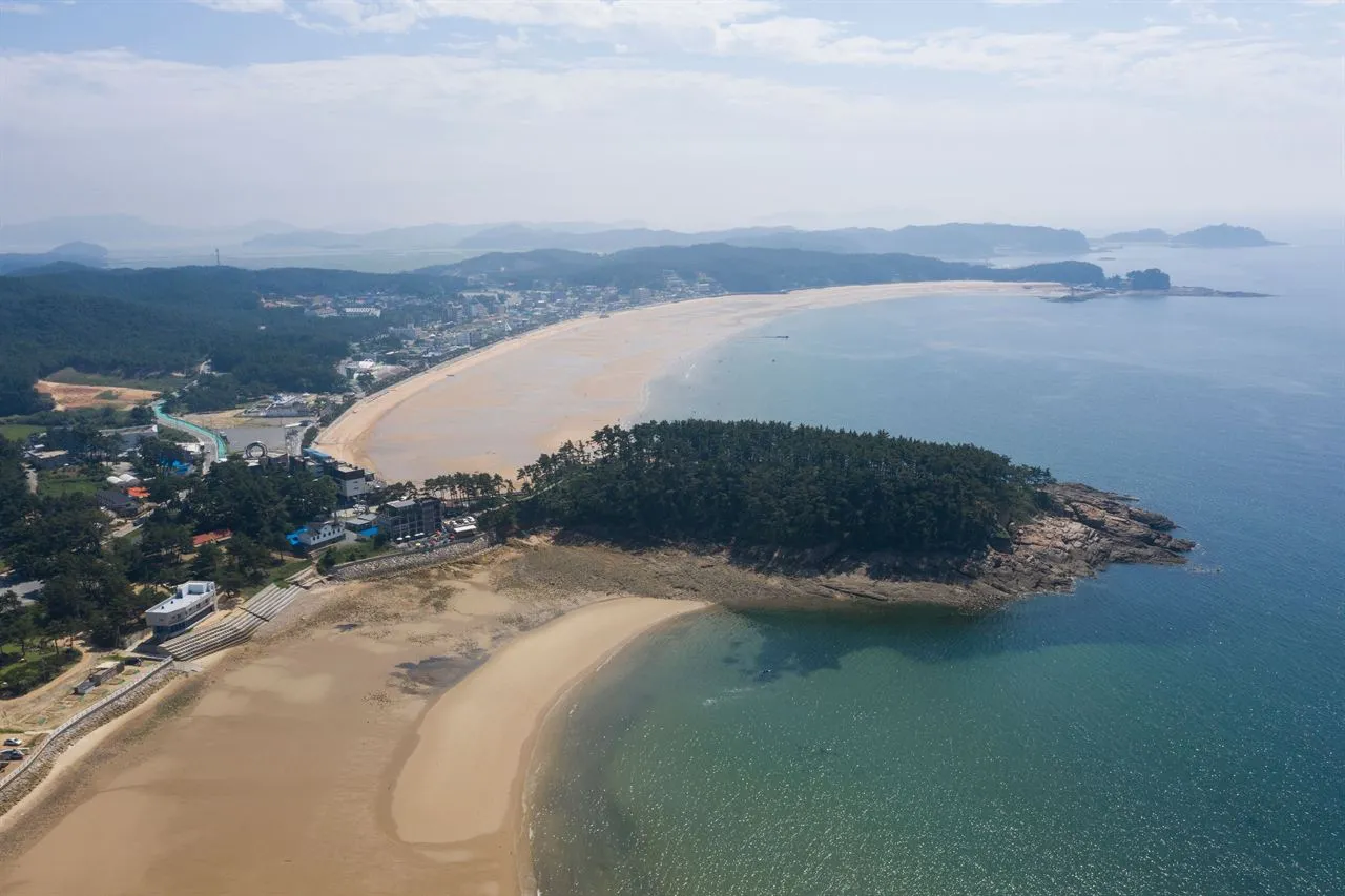 만리포 백사장 종주